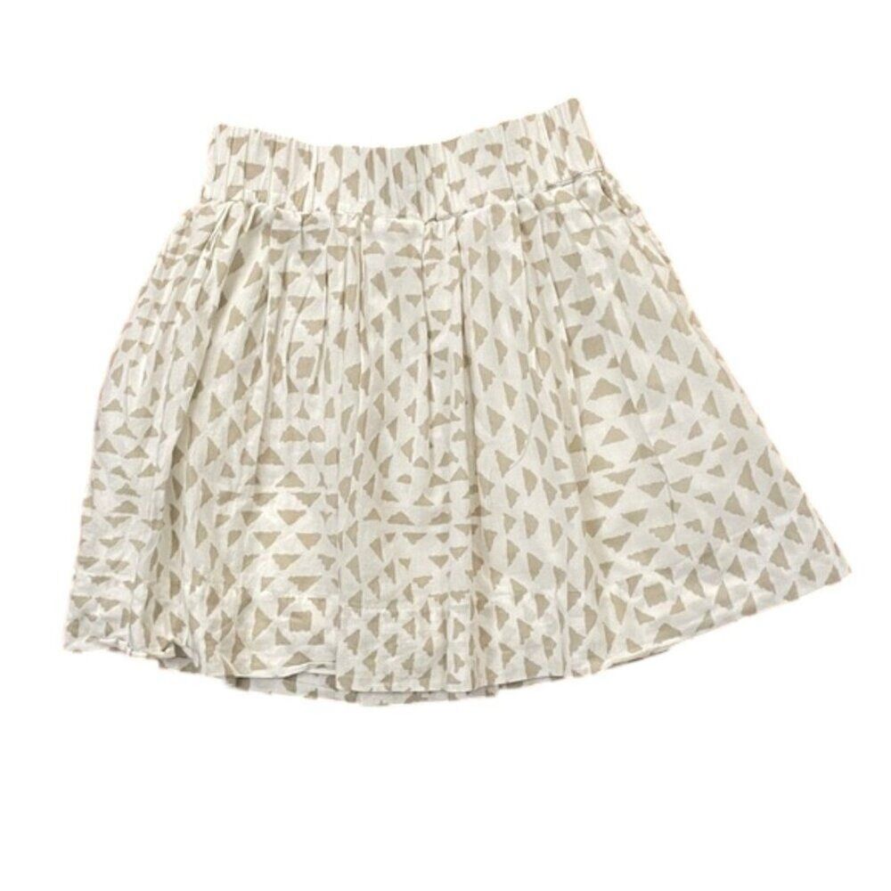 Club Monaco Geometric Triangle Print Cotton Mini Skirt Womens Size XS